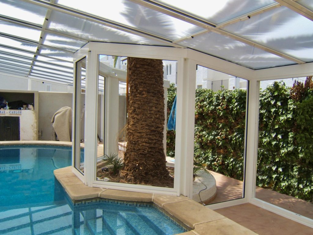 Cubierta de piscina para casa en Almeria Distecalum 1