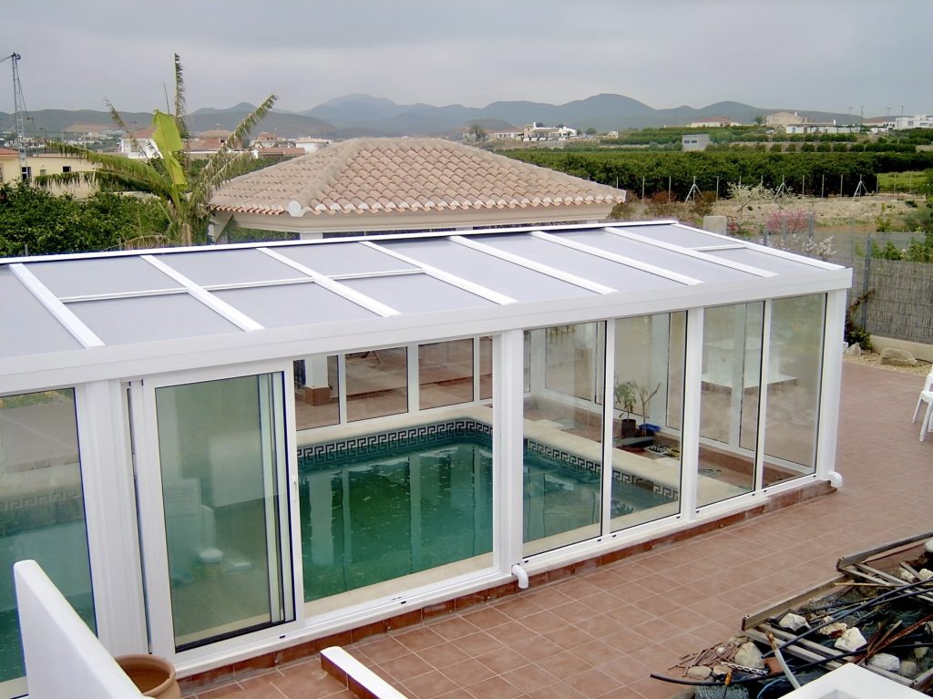 cubierta o techo para piscina en almeria distecalum